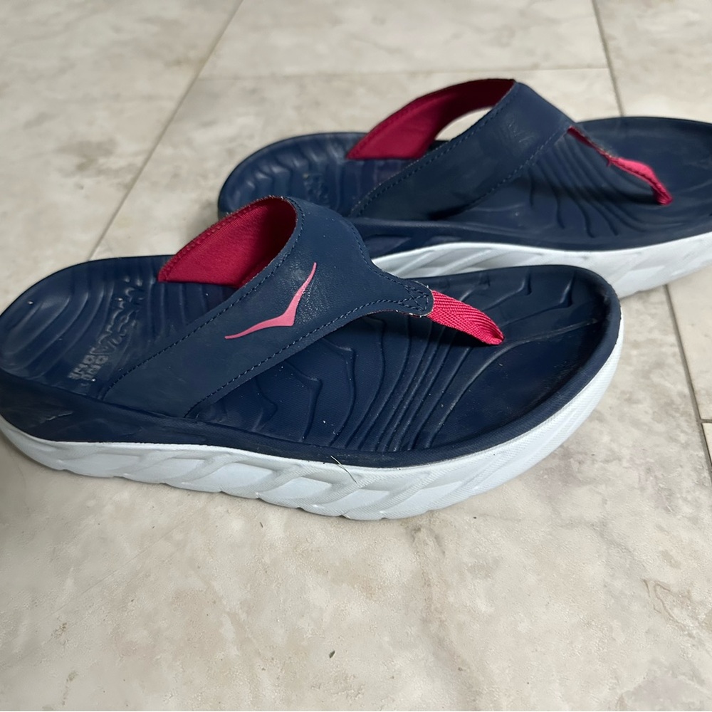 Hoka One One Navy Ora Sandals